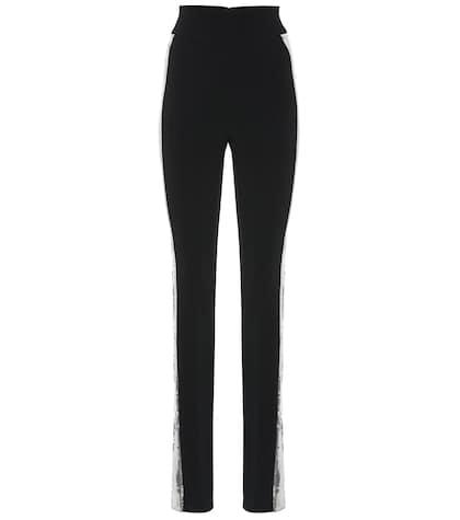 David Koma Sequined High-rise Skinny Pants