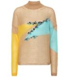 Delpozo Sequined Wool-blend Sweater