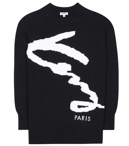 Kenzo Intarsia Cotton-blend Sweater