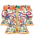 Dolce & Gabbana Majolica Printed Cotton Top