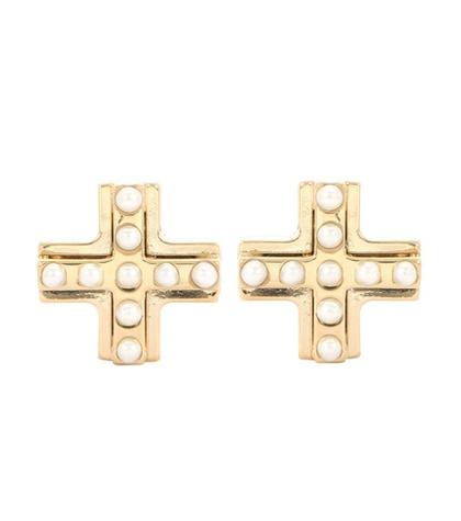 Givenchy Gold-plated Embellished Magnetic Earrings