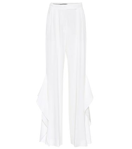 Max Mara Donnola Ruffled Wide-leg Pants