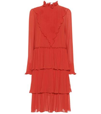 See By Chlo Tiered Crêpe Dress