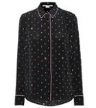 Midnight 00 Printed Silk Crêpe Blouse