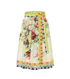 Burberry Printed Cotton Midi Skirt