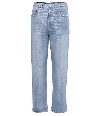 Gucci Embellished High-rise Jeans