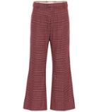 Prada Plaid Wool-blend Pants
