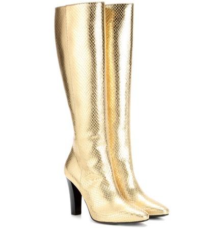 Marni Lily 95 Metallic Leather Boots
