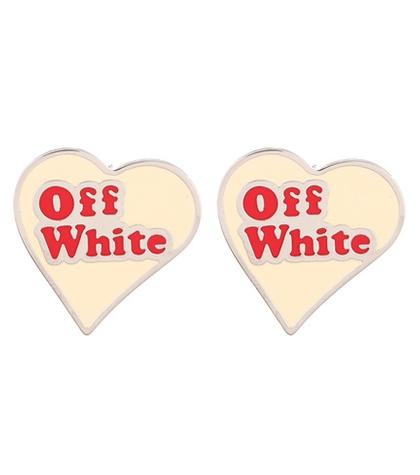 Off-white Heart Earrings