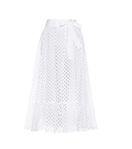 Tory Burch Hermosa Broderie Anglaise Cotton Skirt
