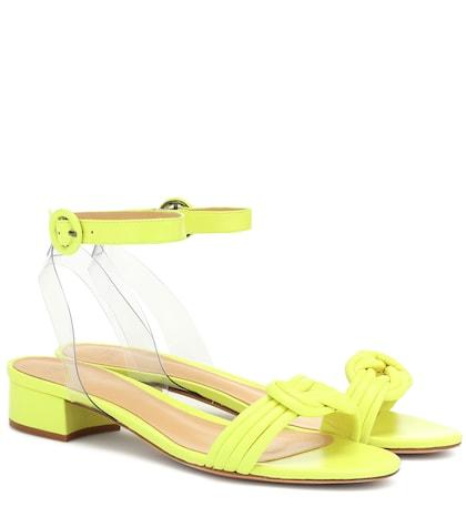 Alexandre Birman Vicky Pvc And Leather Sandals