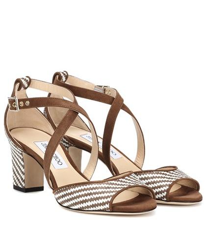 Jimmy Choo Carrie 65 Raffia Sandals