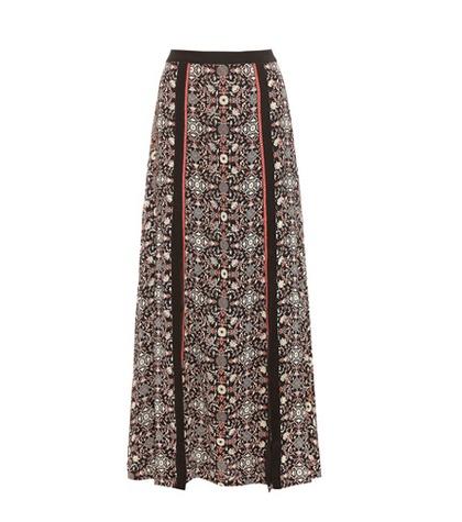 Talitha Raj Printed Silk-georgette Skirt
