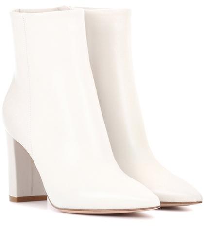 Gianvito Rossi Piper 85 Leather Ankle Boots