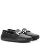 Tod's Gommini Double T Leather Loafers
