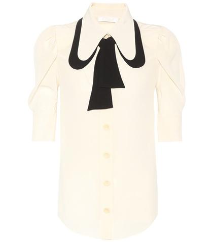 Alexander Mcqueen Silk-crêpe Blouse