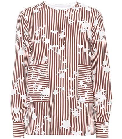 Altuzarra Carnegie Striped Silk Top