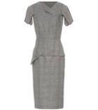 Rick Owens Checked Wool Midi Dress