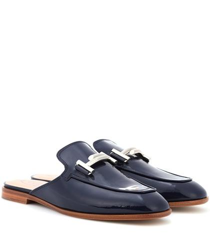 Jardin Des Orangers Patent Leather Slippers