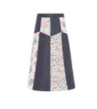Redvalentino Floral-printed Wool Skirt