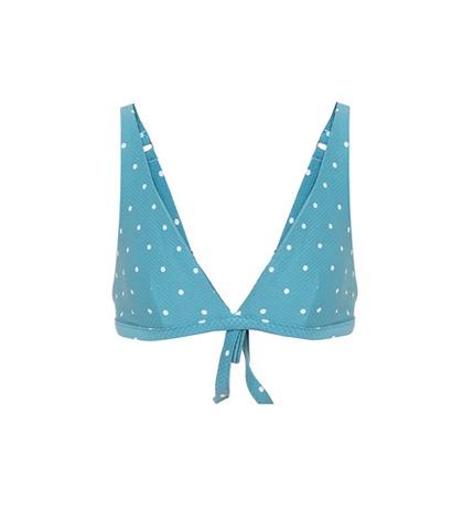 Asceno Polka-dot Bikini Top