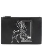 Givenchy Medium Pouch Bambi© Printed Leather Clutch