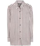 Isabel Marant Striped Ramie And Silk Shirt