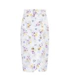 Max Mara Ginseng Floral-printed Cotton Skirt