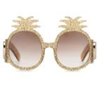 Ag Jeans Embellished Round Sunglasses