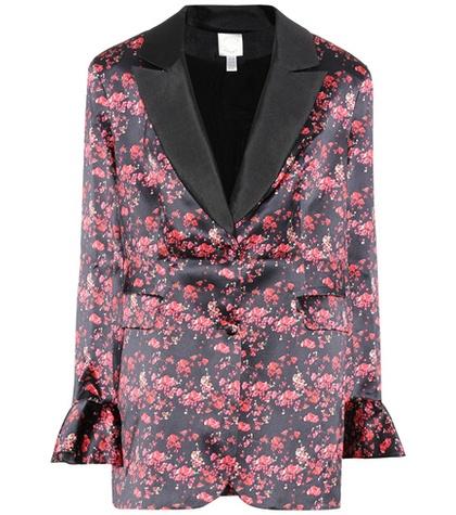 Jimmy Choo Ivy Floral-printed Silk Jacket