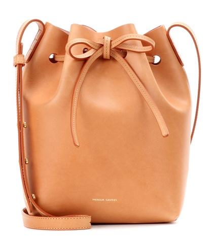 Bottega Veneta Mini Bucket Leather Crossbody Bag