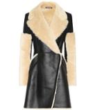 David Koma Leather And Shearling Coat