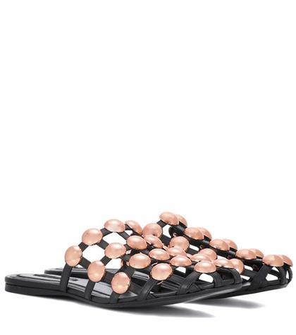 Alexander Wang Embellished Leather Sandals