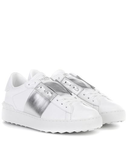 Valentino Garavani Valentino Garavani Open Metallic Leather Sneakers
