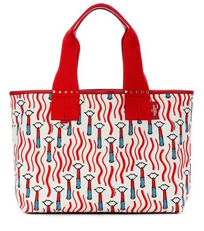 Valentino Valentino Garavani Lipstick-print Tote