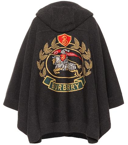 Burberry Jacquard Wool-blend Cape