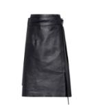 Fendi Lakos Leather Skirt