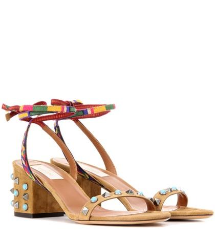 Bottega Veneta Valentino Garavani Embellished Leather Sandals
