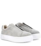 Roger Vivier Doja Suede Slip-on Sneakers