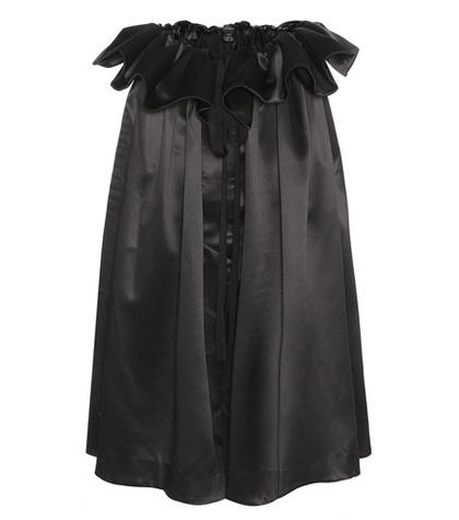 Ellery Impact Silk Satin Skirt