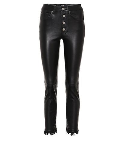 Amiri Straight-leg Leather Trousers