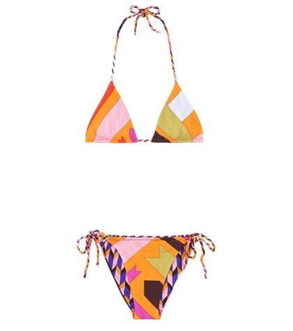 Emilio Pucci Beach Reversible Triangle Bikini