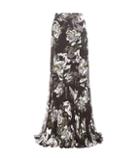 Erdem Leandra Floral-printed Silk Skirt