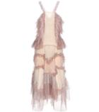 Saint Laurent Ruffled Lace Dress
