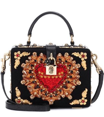 Dolce & Gabbana Dolce Box Embellished Shoulder Bag