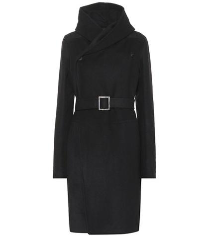 Roberto Cavalli Belted Wool-blend Coat
