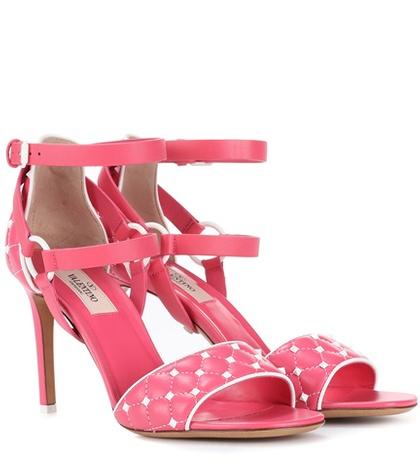 Jardin Des Orangers Valentino Garavani Free Rockstud Spike 90 Leather Sandals