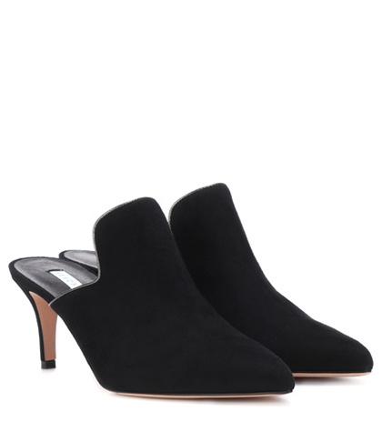Veronica Beard Pearla Suede Mules