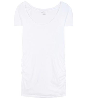 Velvet Kess Ruched Cotton-blend T-shirt