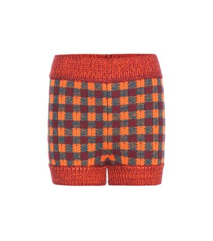 Miu Miu Knitted Wool, Alpaca And Silk Shorts